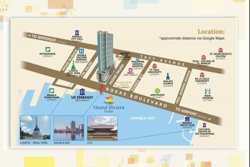 Magnificent View Of Manila Bay, Roxas Blvd, Us Embassy Apartment Ngoại thất bức ảnh
